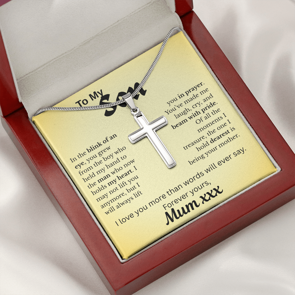 Forever In My Heart -Son Artisan Cross Necklace