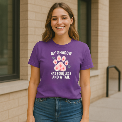 Pink Floral Cat Paw Graphic Tee