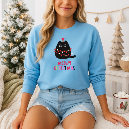 Meowy Christmas -Long Sleeve Top