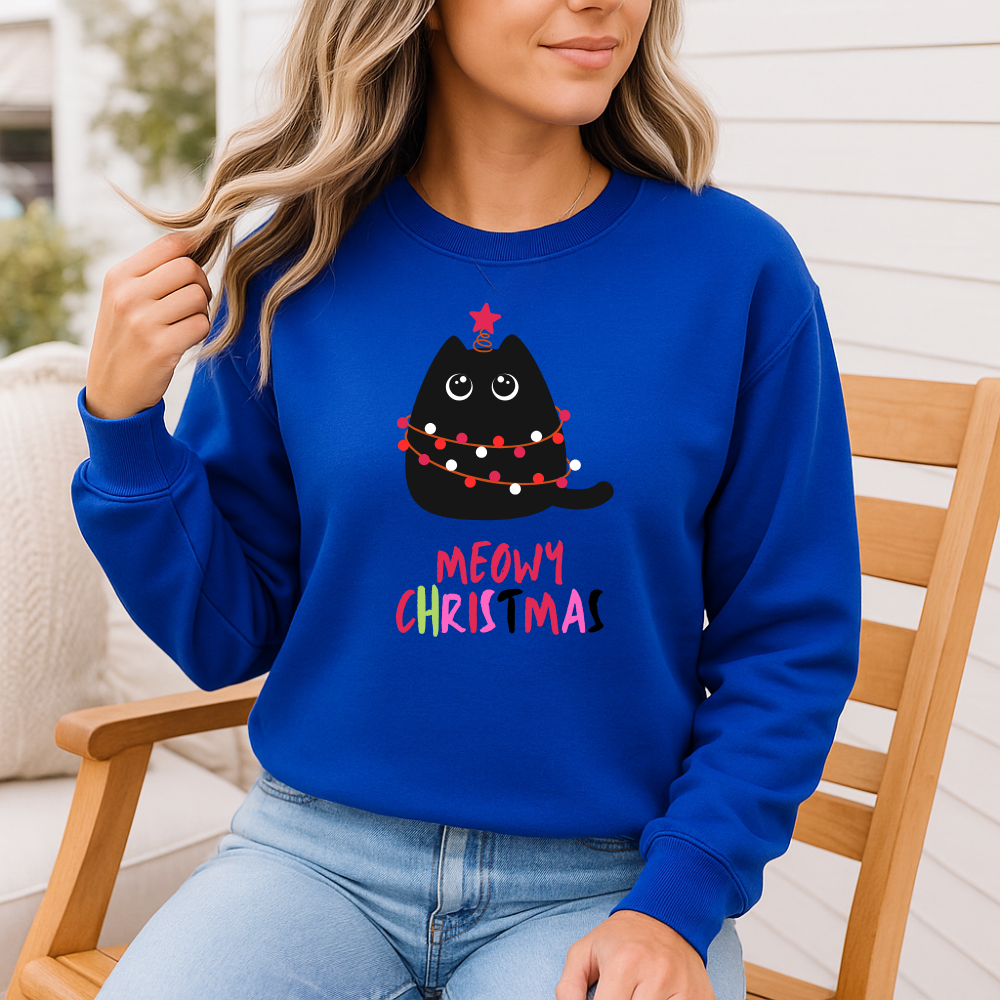Meowy Christmas -Long Sleeve Top