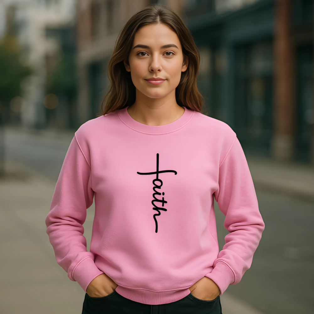 Faith Cross -Long Sleeve Top