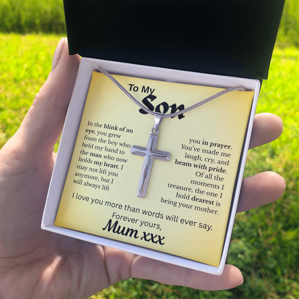 Forever In My Heart -Son Artisan Cross Necklace