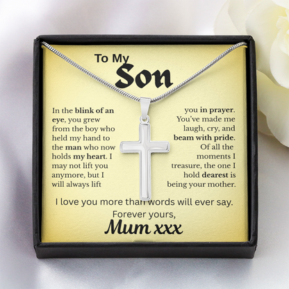 Forever In My Heart -Son Artisan Cross Necklace