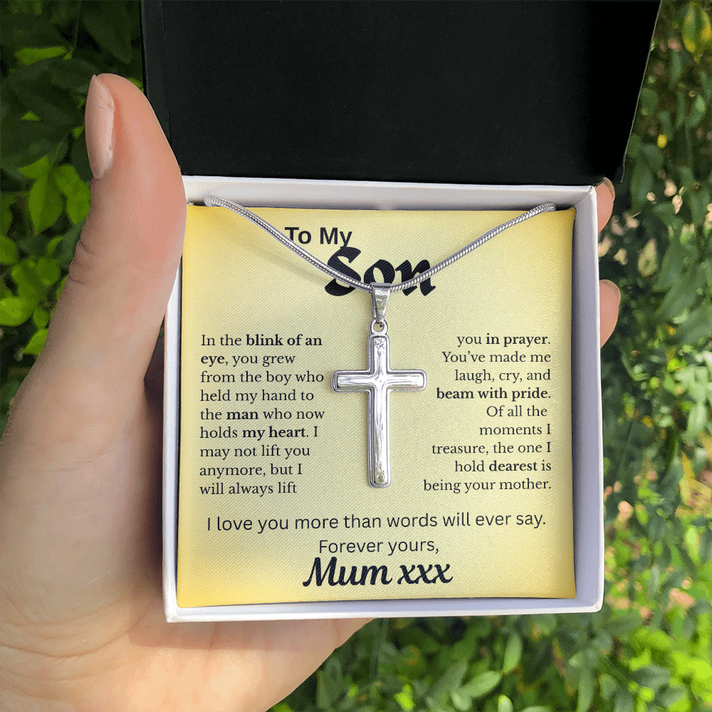 Forever In My Heart -Son Artisan Cross Necklace