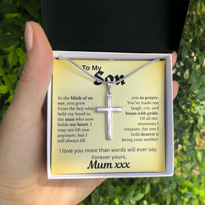 Forever In My Heart -Son Artisan Cross Necklace