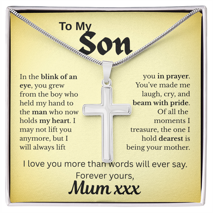 Forever In My Heart -Son Artisan Cross Necklace