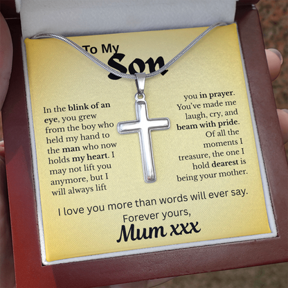 Forever In My Heart -Son Artisan Cross Necklace